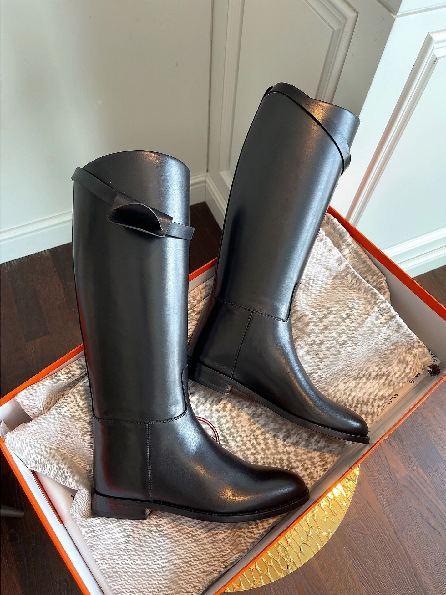 

Winter Luxury Jumping Women Boots Kelly Buckles Women Black Calf Leather Booties Long Knee Boot Famous Lady Knight Booty Comfort Walking