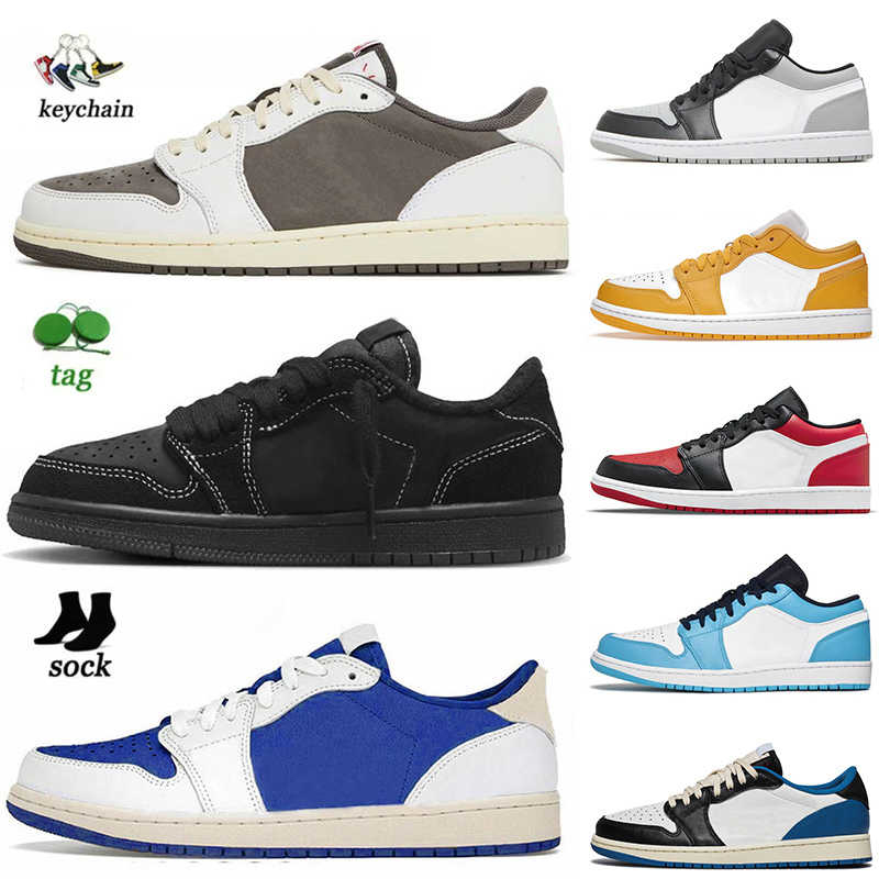 

Classic Low Ts x Cactus Jack Basketball Shoes 1s Trainers Black Phantom Reverse Mocha UNC Smoke Grey Fragment Denim Green Bred Toe Jump 1, A39 reverse black toe 36-45