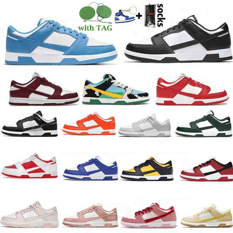 

casual Shoes low Mens Womens Panda Black White UNC Varsity Green Syracuse Grey Fog Kentucky Court Purple Cherry Jackie Robinson Trainers, #38 valentine