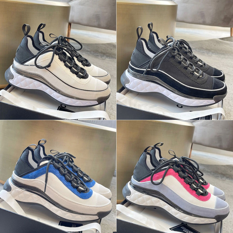 Baskets en maille pour femmes pour hommes en cuir décontracté à top basse en dentelle de tennis chaussures deigner rond orteil confortable marque
