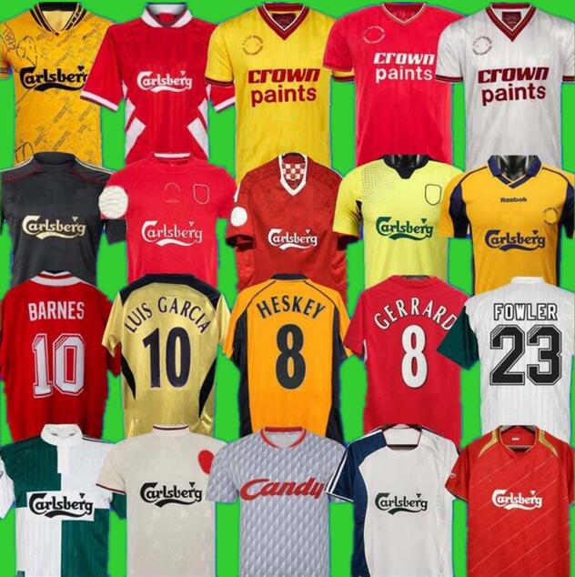 1993 1995 04 05 DALGLISH HESKEY Mens Retro Soccer Jerseys 85 86 08 09 2010 FOWLER GERRARD TORRES KUYT Home Away 3rd Football Shirt retro Suarez McMa