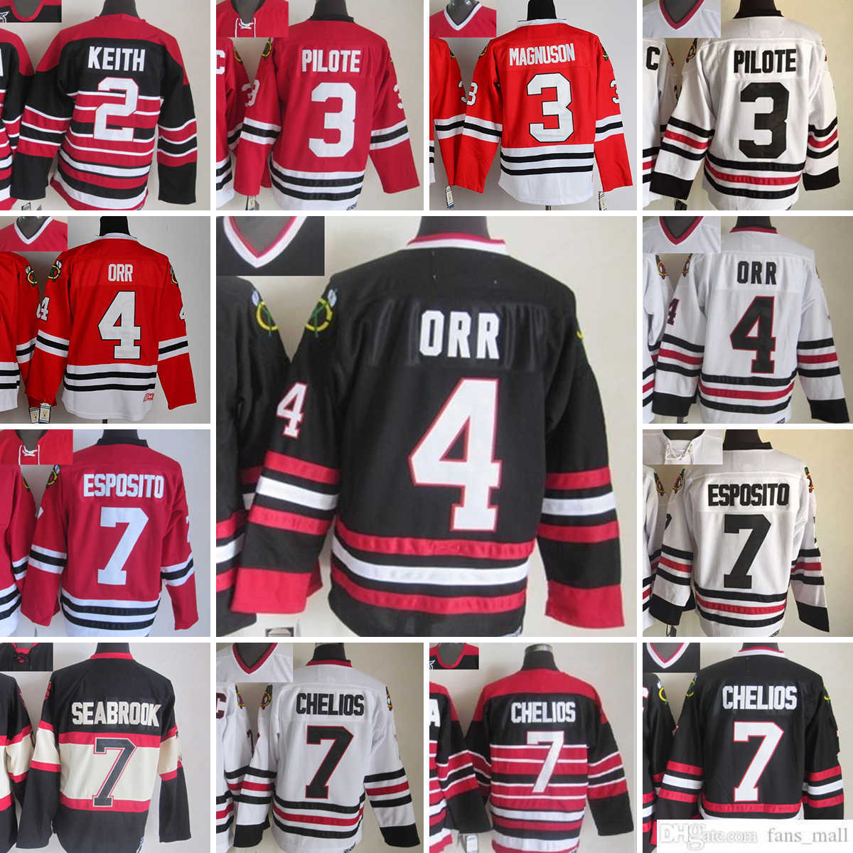 

Movie CCM Vintage Ice Hockey 7 BrentSeabrook Jerseys Stitched 3 Pierre Pilote 4 Bobby Orr 2 Duncan Keith 7 ChrisChelios 24 Martin Havlat Jersey Black Red White Men, Aspicture