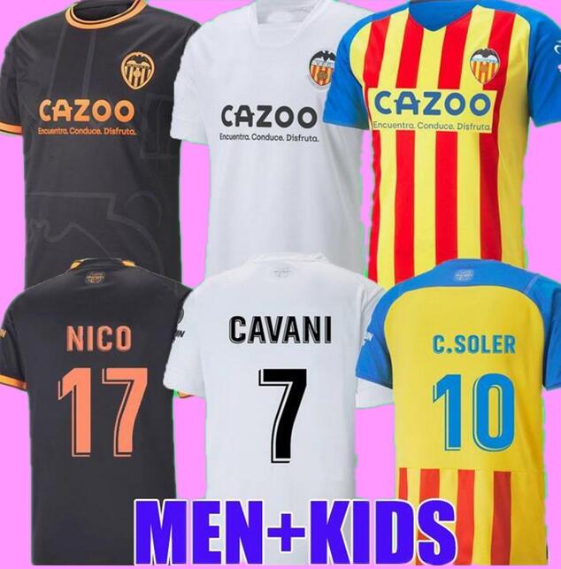 

22 23 cavani VALENCIA soccer jerseys camisetas de futbol Gaya M.Gomez men kids kit football shirts 2022 2023 Rivero C.SOLER NICO S.Lino Hugo Duro home S.CASTILLEJO 3xl 4XL