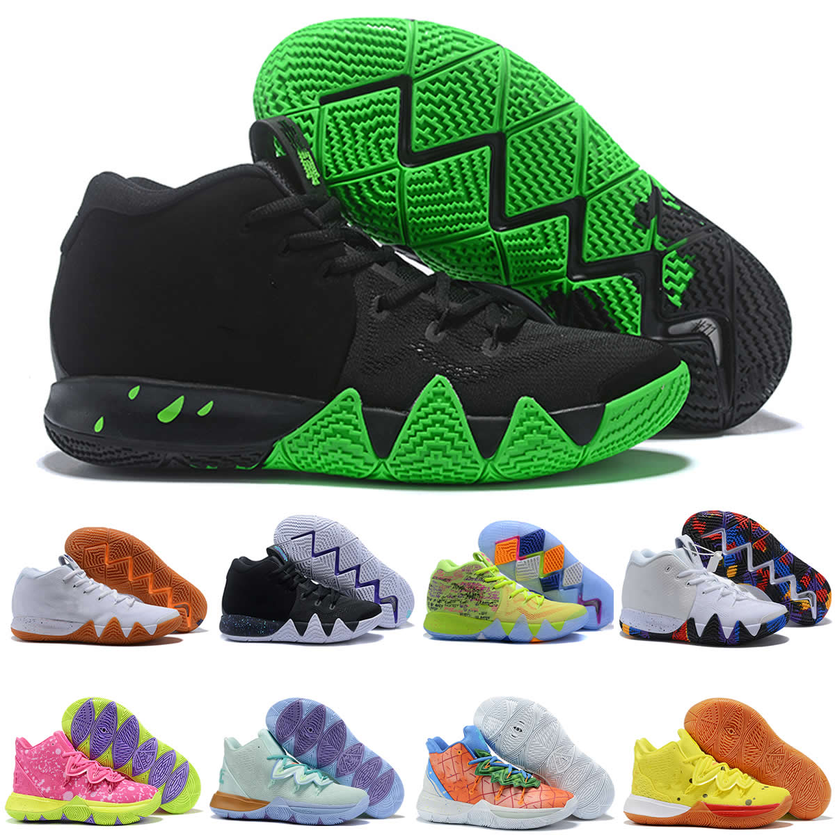 

Kyries Irving 4 IV 4S Basketball Shoes V 5 Pour Sale bon BHM marche Halloween Sneakers Sports Mens Tournament Green Bhm Tan 40-46