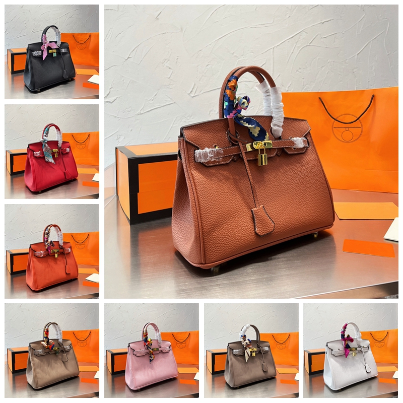 

Designers handbags luxurys bag Totes letter Large capacity style shoulder bag crossbody bags Christmas gift handbag Material Leather Delivery silk scarves and box, White size:25cm + box