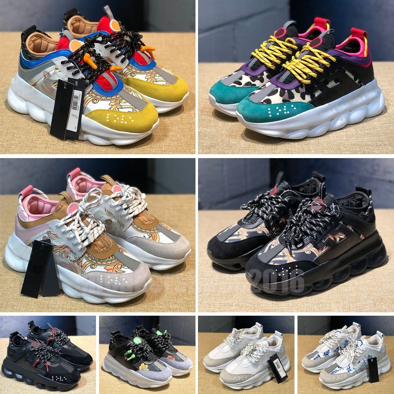 

2022 Men women Italy Casual Shoes reflective height chain reaction sneakers fluo leaopard floral triple black white multi-color suede red 36-46, Color 10