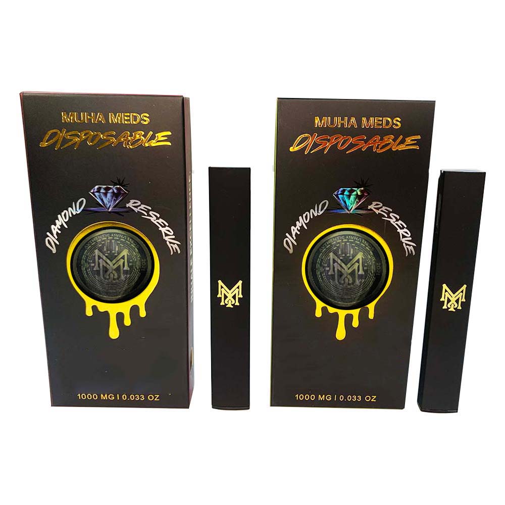 

MUHA MEDS Disposable Vape Pens 280mah Rechargeable Battery 1.0ml Empty Vaporizer Pods Ceramic Coil Cartridges E cigarettes carts with packaging