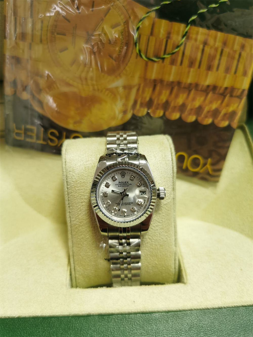 

Hot Seller Women Watch Lady Size 26mm Date Girl Sapphire Glass Wristwatch 2813 Movement Automatic Mechanical Movement watches 2023, Style 13