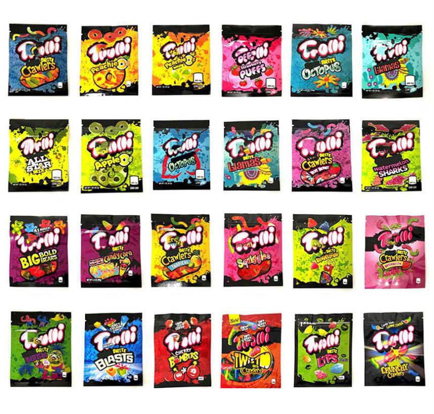 

bags 600mg Edibles Packaging mylar bags heat seal zipper plastic gummies