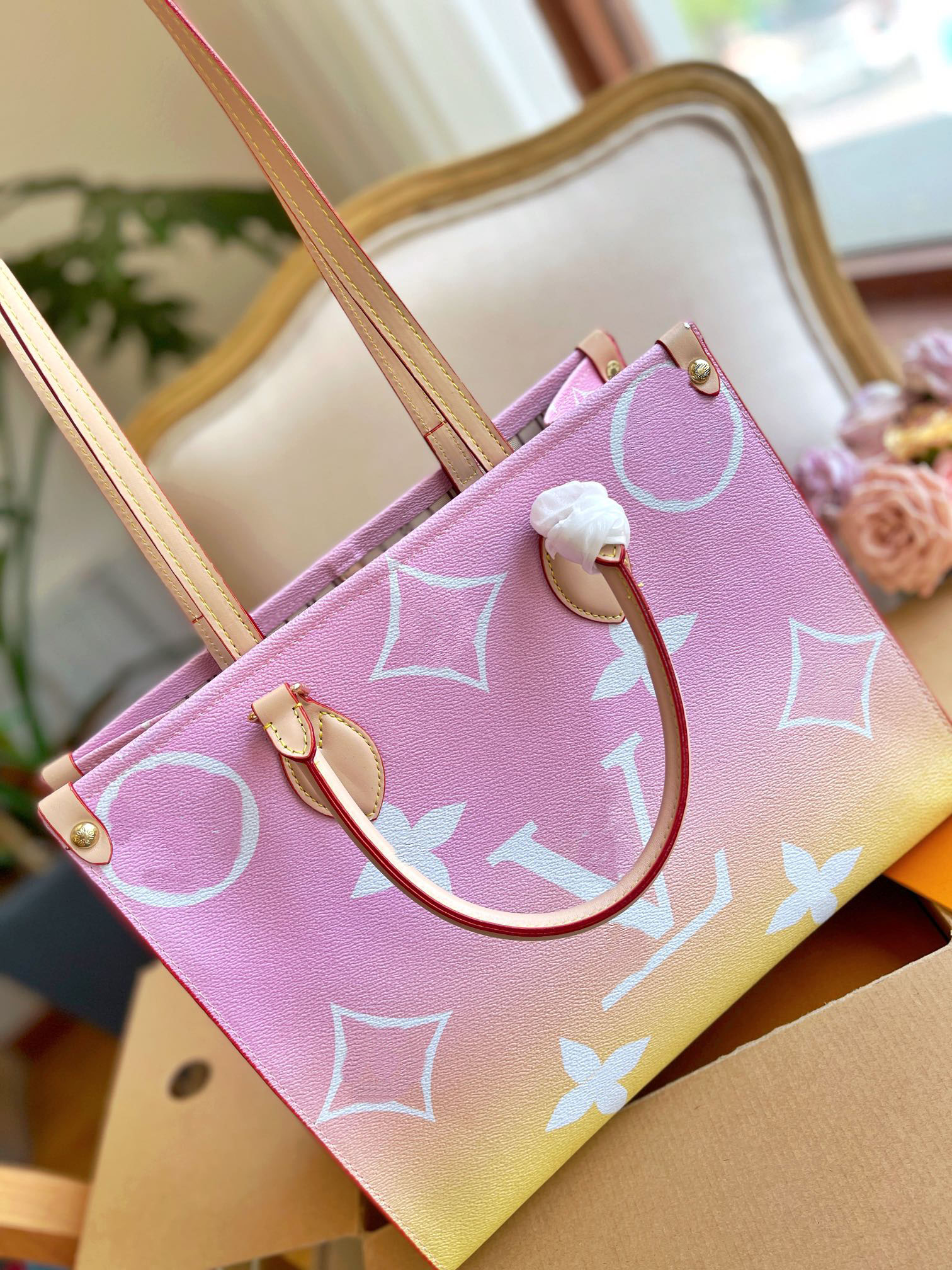 

Spring IN The City onthego Handbag Bag Women Ss22 Sunrise Pastel By the Pool PM GM Totes Purse Lady Large capacity Crossbody Shoulder Shopping Bags Backpack 35cm, 3#