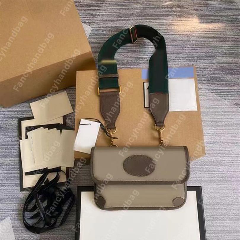 

Luxury designer waist bag tiger crossbody bags vintage lady bumbag double layer fanny pack kitbag for men fashion chest package Re249Q, Brown