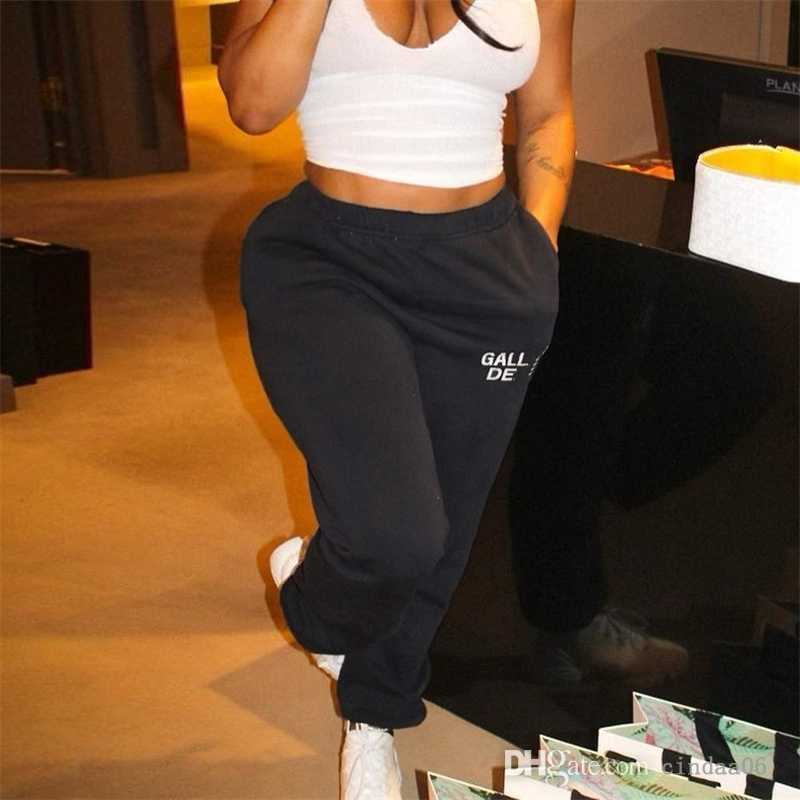 

2022 Fall And Winter Women Cacuse Pants New Fashion Trend Letter Printed Sports Trousersc06, Black