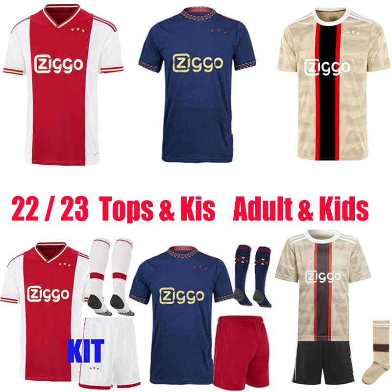 

BERGWIJN 2022 2023 BASSEY TADIC soccer jersey ajaxs football shirt BERGHUIS BLIND KLAASSEN CRUYFF GRAVENBERCH Alvarez 22 23 Home Away Third mens Adult kids Tops Kit, Third with patch 2