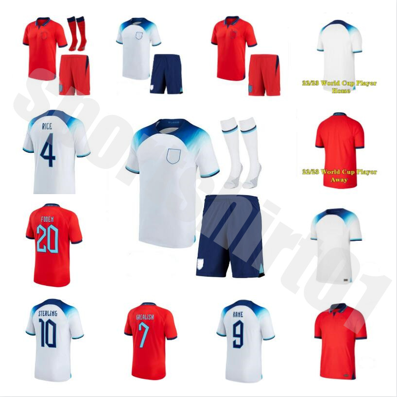 

2022 2023 KANE FODEN Soccer Jerseys 22/23 Home national football ENGlANDS STERLING SAKA RASHFORD Shirt BARKLEY SANCHO MOUNT men kids kit GREALISH football uniforms