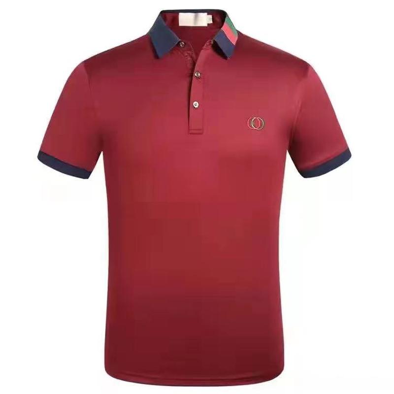 

23s's designer stripe polo shirt t shirts snake polos bee floral embroidery mens High street fashion horse polo T-shirt M-3XL, Customize