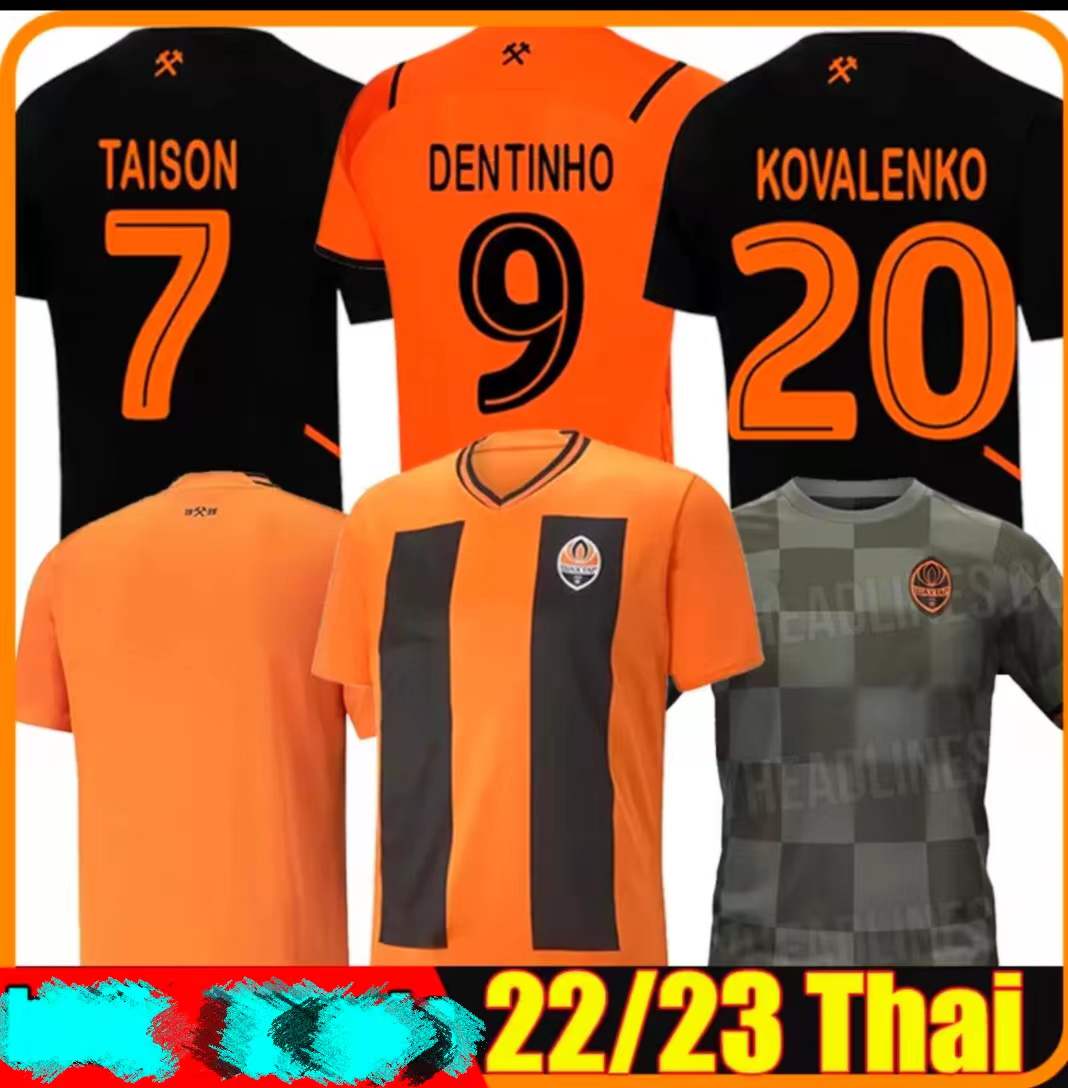 

2022 2023 FC Shakhtar Donetsk soccer jerseys camisetas de futbol 19/20/21/22/23 maillot de football shirts DODO PATRICK KOVALENKO DENTINHO TETE KONOPL 93Yd#, 22-23 home
