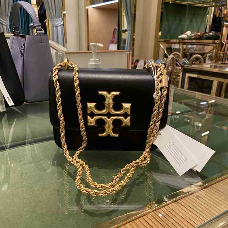 

Bags TorysBurchs torys eleanor Designer Handbags Women's Bag Eleanor Large Standard Lingge Single Gold Brick Chain Shoulder Crossbody, White