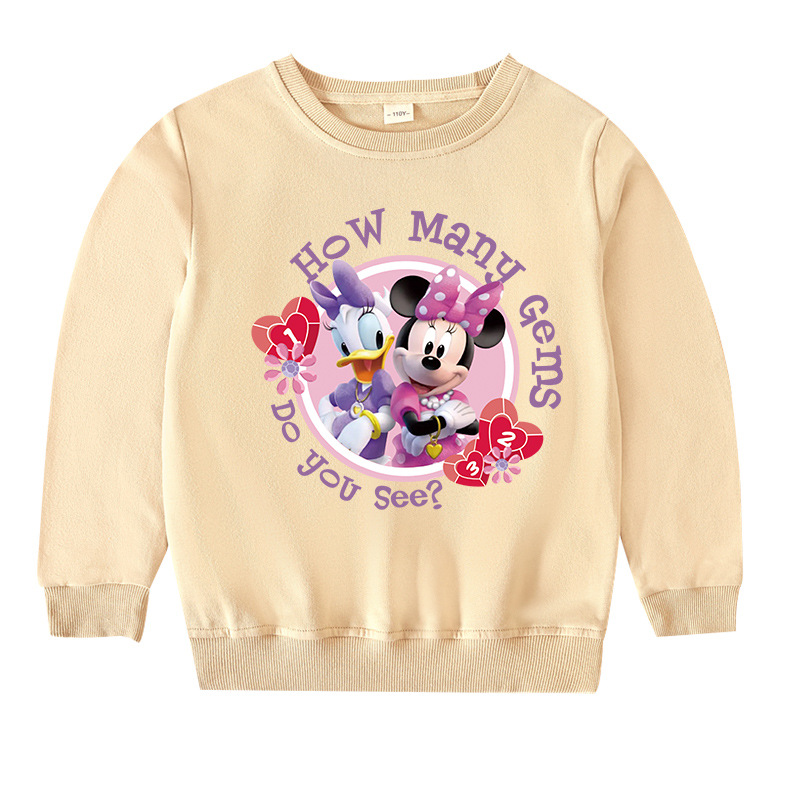 

Disney T-shirt New Thread Round Neck Small Mouse Print Long Sleeve Versatile Sweatshirt
