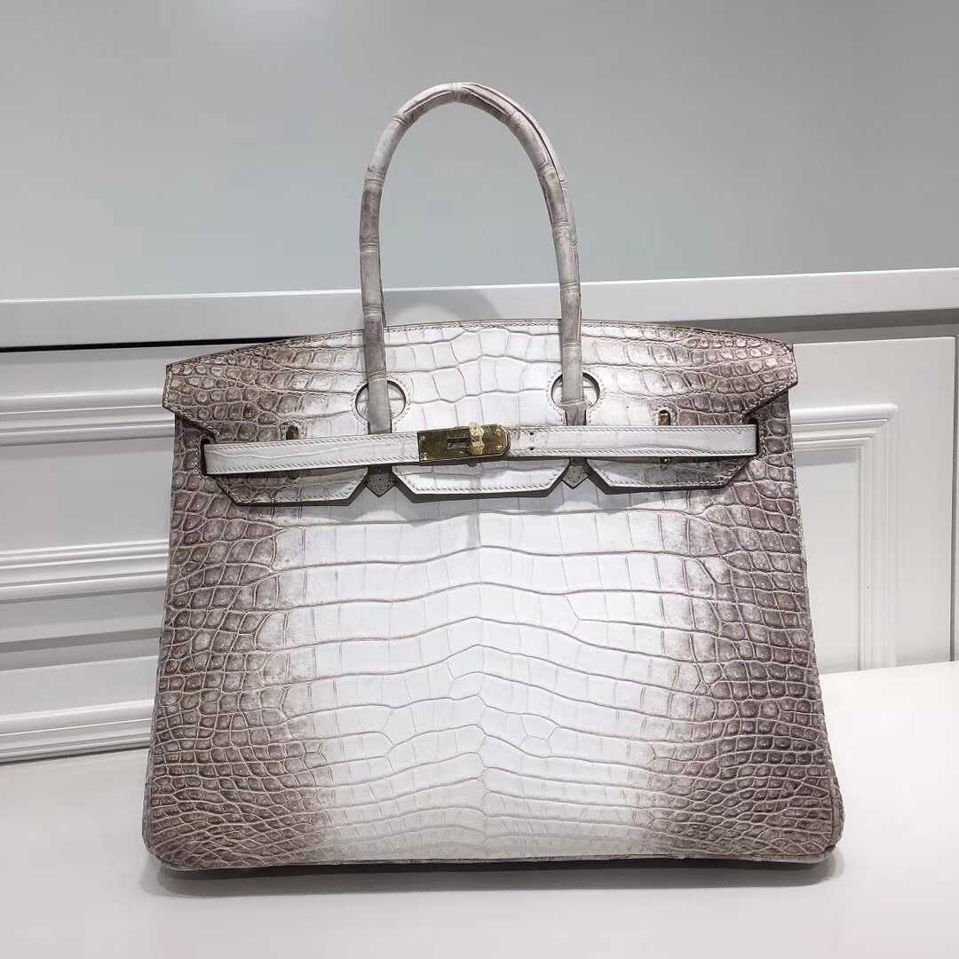 

Bags Handmade Designer New Herme Birkins Himalayan White Bag 35 Inch Crocodile Leather Large Capacity Versatile Handbag 00GK 00GK, No bag