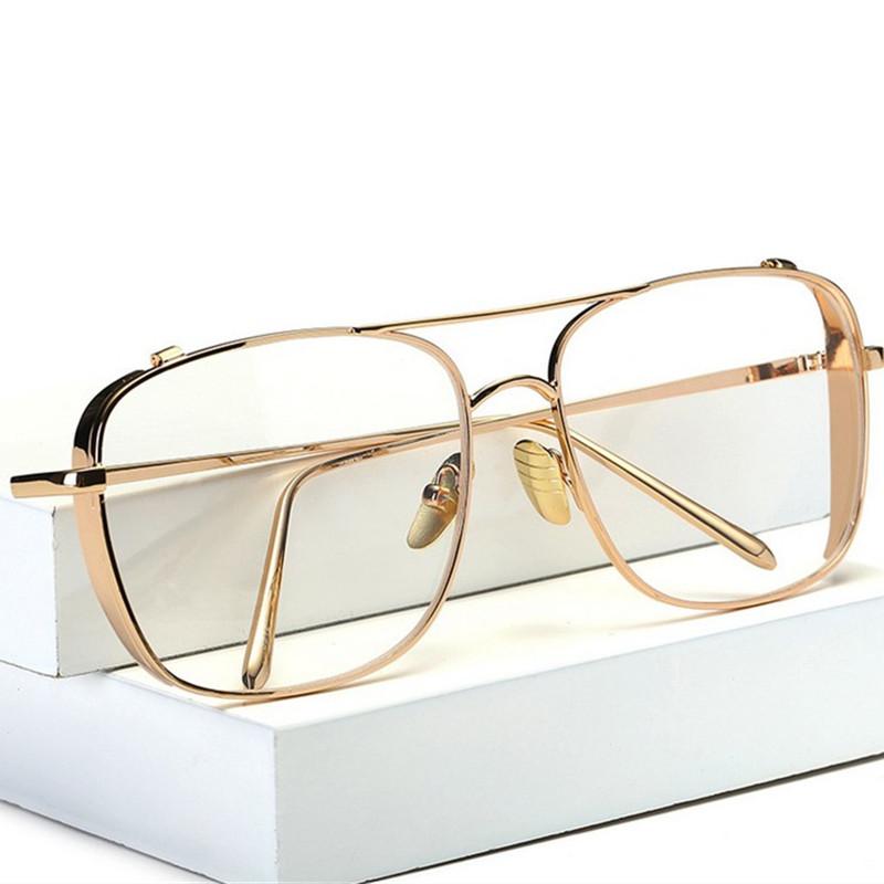 

Fashion Sunglasses Frames Optical Alloy Glasses Frame Women Men Oversized Transparent Eyeglasses Myopia Male Female EyewearFashion