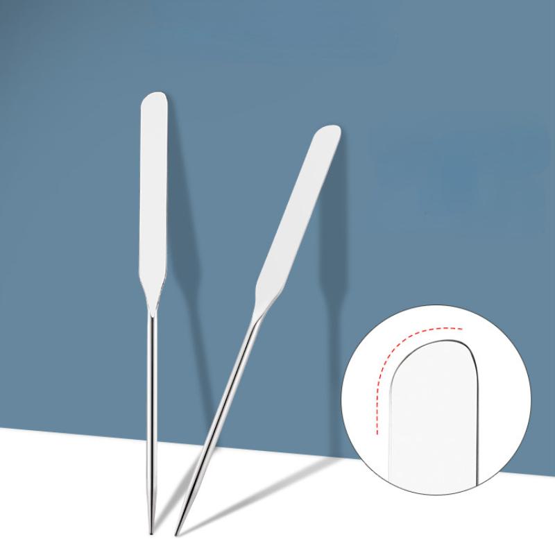 

Makeup Brushes 1Pcs Stainless Steel Dual Heads Toner Spatula Mixing Stick Foundation Cream Tool Cosmetic Make Up ToolMakeup