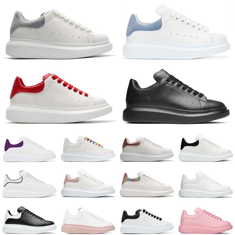 

Designer casual shoes men women fashion platform sneakers Silver Multicolor Triple Black Leather comfortable flat size 36-44, # 8