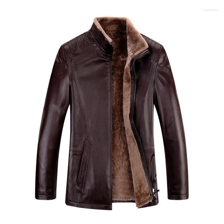 

Men's Leather & Faux Flagship Store Man Fur Australia One Add Wool Sheep High-grade Leisure Warm Clothing, See chart