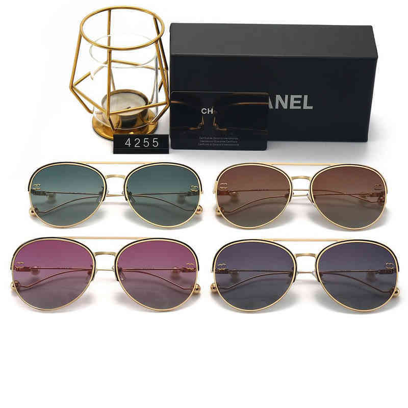 Designer Channel Sunglass Cycle Luxurious Fashion Woman Mens New C Family Round Slim Trend Personalized Travel Vintage Baseball Sport Sun Glasses