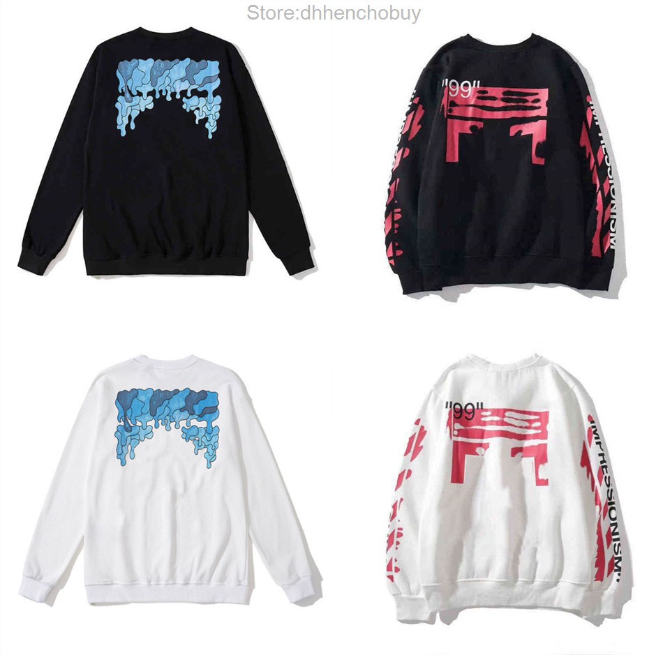 

Mens Offs Fashion Sweatshirts Designer Classic Hoodies Luxury Pullover Hip Hop Oil Paint Back Arrow x Men Unisex Women Hooded Casual Hoodie KEZZ, 21