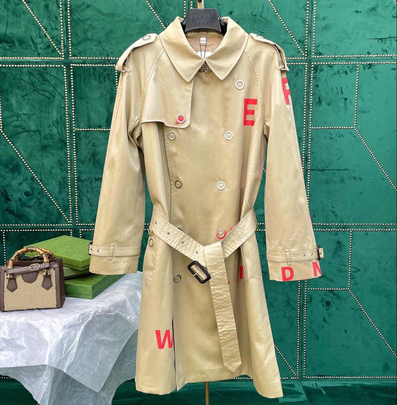 

Womens windbreaker designer jackets winter coat fashion button lattice classic style lady long coat with belt high quality, Make up for price