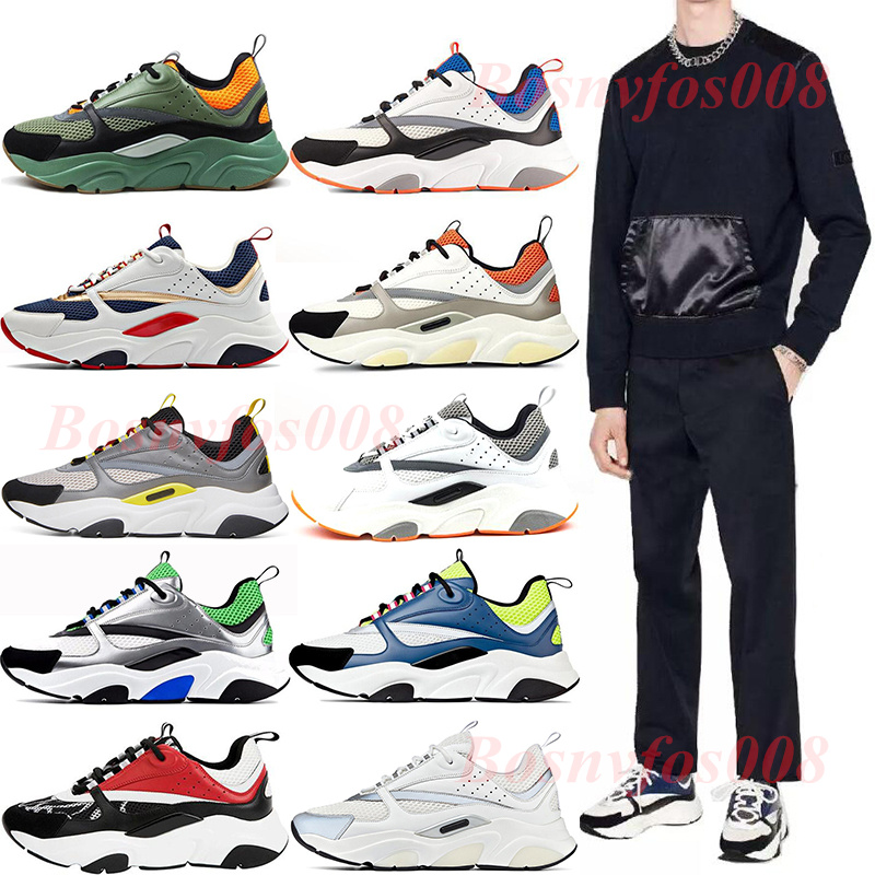 

Casual Shoes Grey Pale Pink High Quality Green B22 Sneaker Calfskin Trainers Men Women Flat Outdoor Sport Retro Patchwork with box, Please leave a message