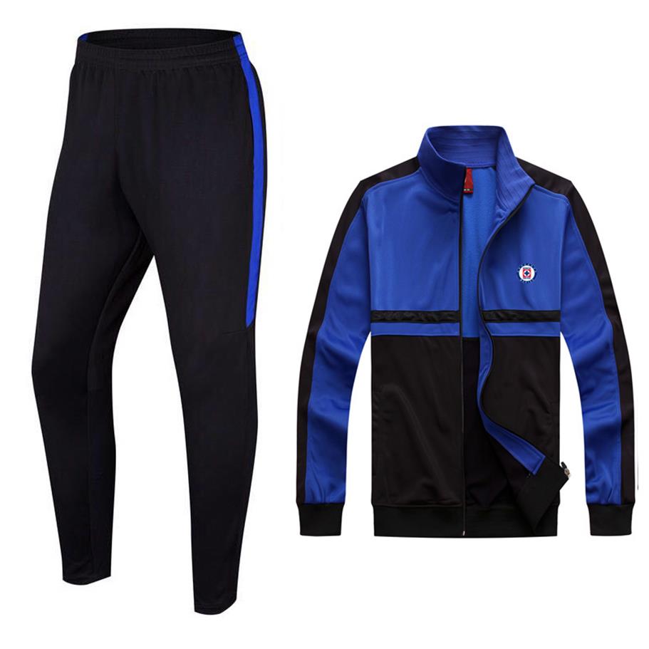 

Cruz Azul Football Club OEM Team Soccer Manufacture New Model Training Jacket Football Tracksuit Long Sleeve For Men's308P, Green