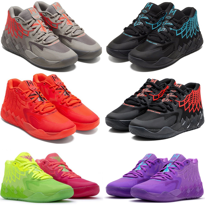 

LaMelo Ball 1 MB.01 Men Basketball Shoes Sneaker Black Blast Buzz City LO UFO Not From Here Queen City Rick and Morty Rock Ridge Red Mens Trainers Sports Sneakers Size 7-12, Color#1