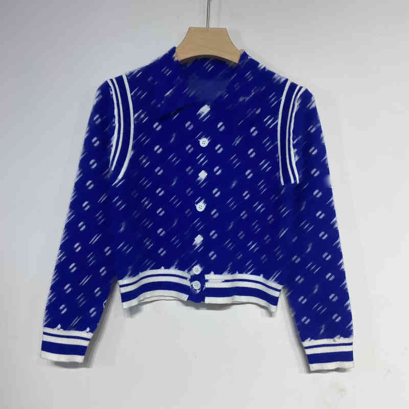 

Womens Full Body Logo Designer Sweaters Classic Brand Print Splicing Sweater Crewneck Button Cardigan Knit Jacket Luxury Women Clothing Apparel 0912, Extra shipping