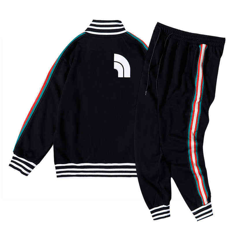 

Fashion Men 2022 Tracksuits Running Sets Sport Suit Sportswear Sweatshirt Sweatpants Mens Clothing 2 Pieces Sets Jogging Suits T220809, White