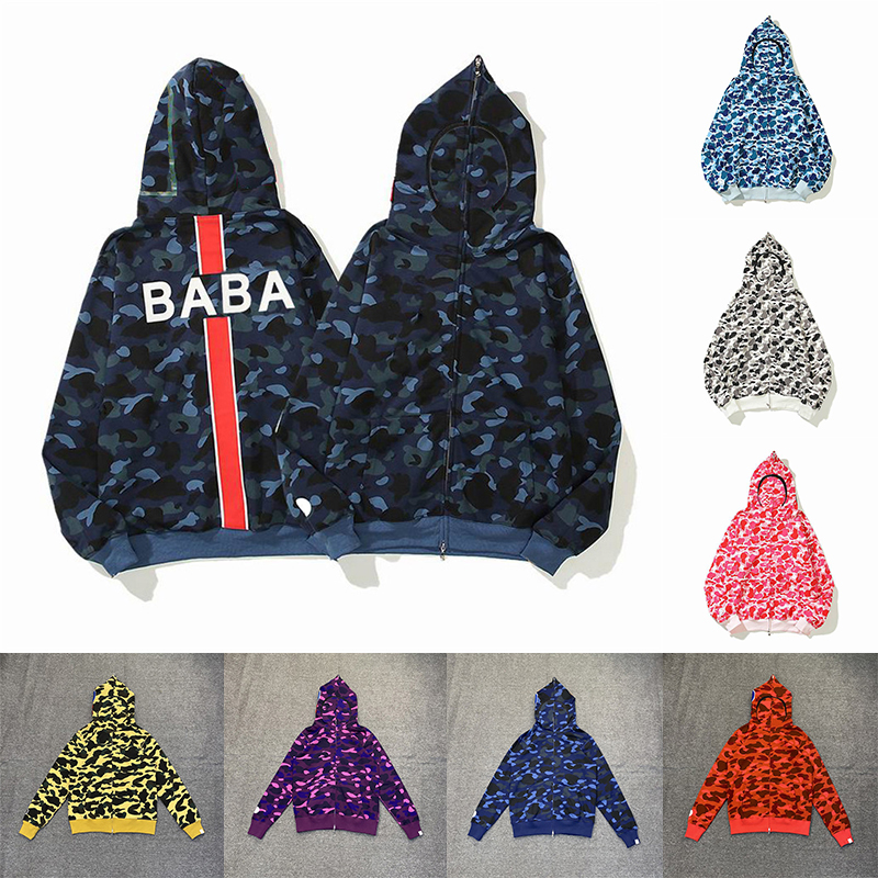 

High Quality Mens Womens Hoodies sport camouflage pattern Men Deisigners Hoody Fashion Hoodies Jacket Man Casual Sweatshirts, 22