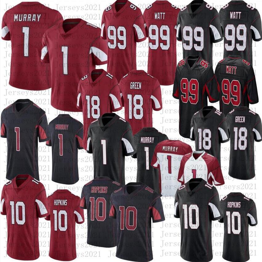 

Men Women youth 1 Kyler Murray Football jerseys 10 DeAndre Hopkins 99 J.J. Watt 18 AJ Green stitched jersey FM, As