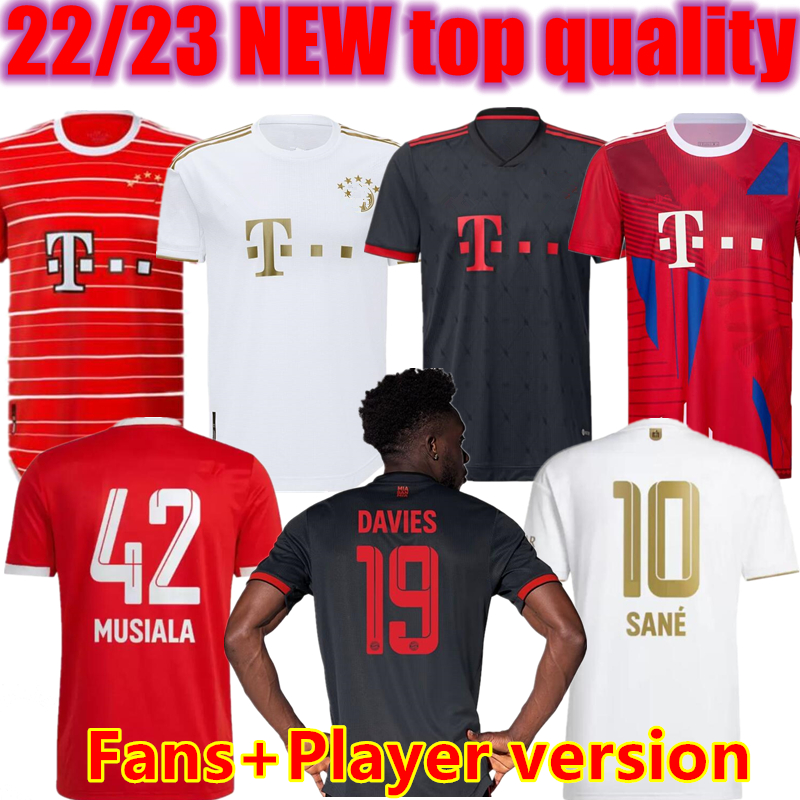 

22 23 FC Bayern Munich LEWANDOWSKI soccer jersey GORETZKA Fans Player version Home red SANE GNABRY COMAN MULLER DAVIES KIMMICH 2021 2022 Men kids kit football shirt 8