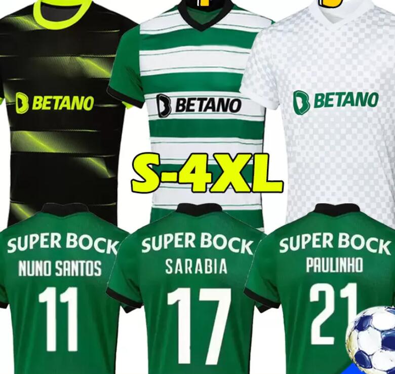 

22/23 soccer jerseys Special Jovane Sarabia Vietto 2021 2022 Sporting Clube de football shirt men kids kit maillots de foot top, 22-23 away