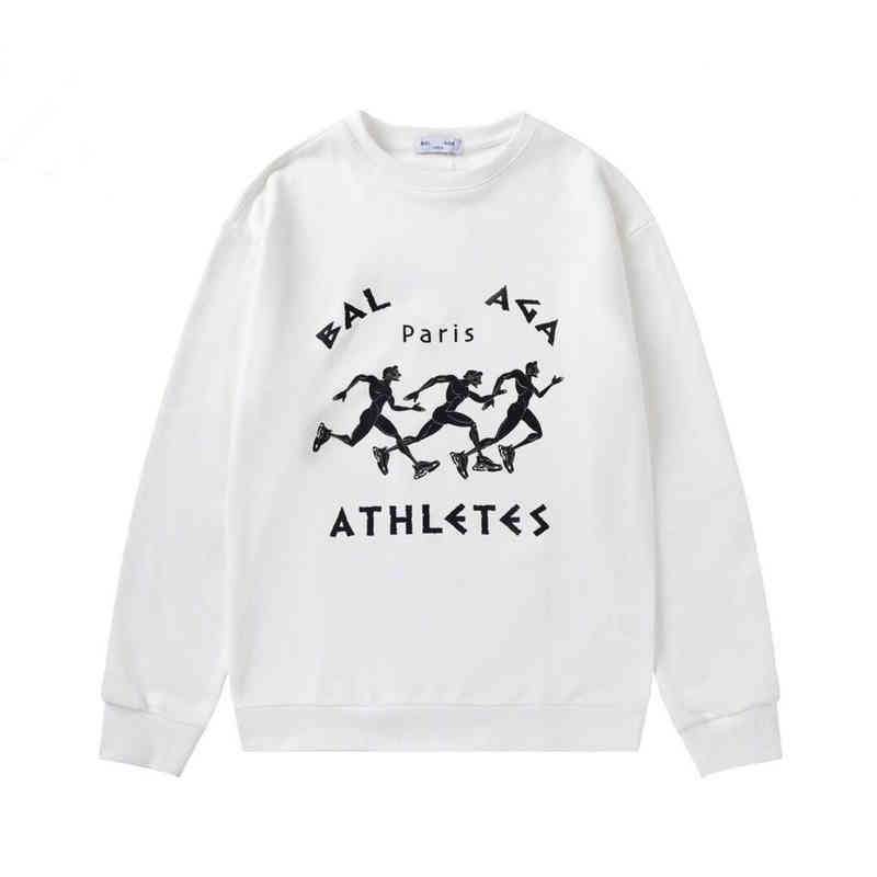 Designer Balanciagas Hoodie Oversized Vintage Luxe Fashion White Paris Family Runner Hooded Autumn Winter Thin Thick Men's And Women's-image-788838186