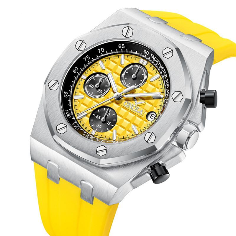 

Wristwatches Top Brand Sports Military Men's Watches Waterproof Silicone Belt Quartz Watch For Men Male Clock Relogios MasculinoWristwat, White
