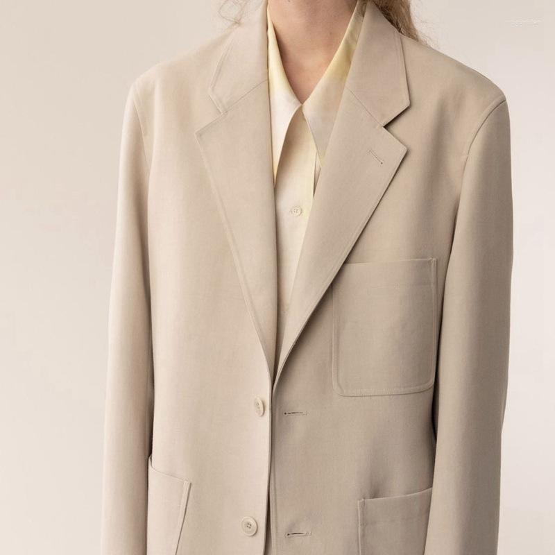 

Women's Suits & Blazers 2022 Spring And Autumn Urban Casual European American Style Wool Long-sleeved Small Suit, Black
