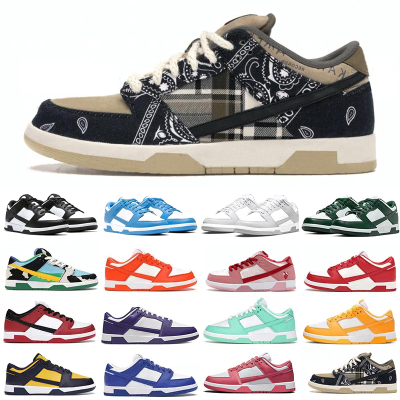 

TS Running Shoes Panda Low Grey Fog UNC Chunky Dunky University Red Varsity Green Valentines Day Michigan Chicago Trainer Sneakers for Men, Item#39