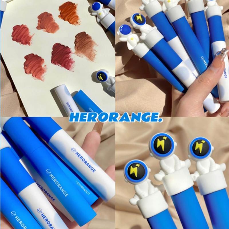 

Lip Gloss Excellent Adorable Cartoon Astronaut Style Matte Glaze Makeup Lightweight Lipstick High Saturation For GirlLip