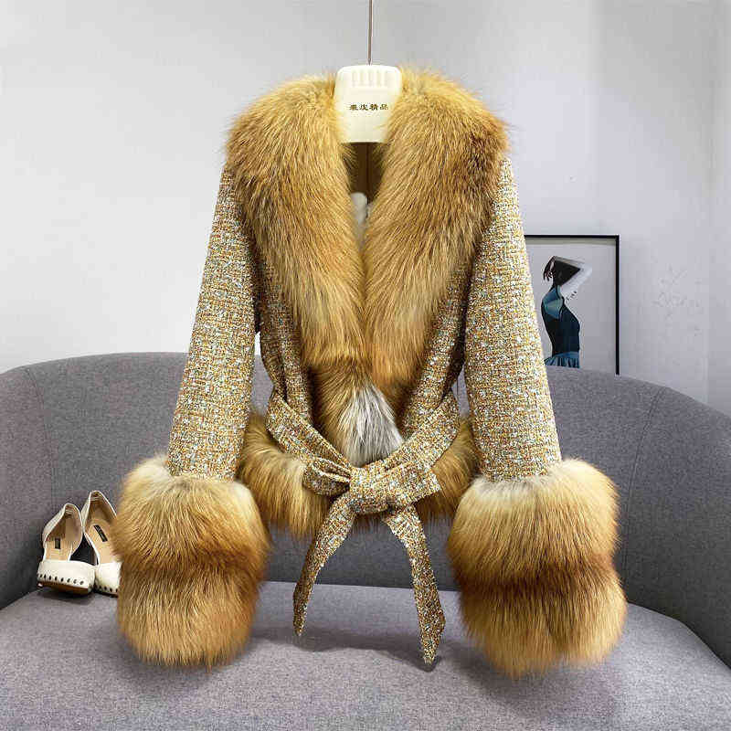 Woman Winter Fashion Faux Fur Coat Female Patchwork Elegant Fluffy Thick Warm Fur Jacket Outerwear Overcoat G174 T220810