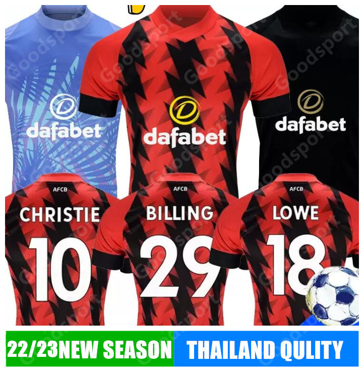 

22/23 J.Stanislas Soccer Jerseys 2022 2023 .Dembele D.Brooks D.Solanke J.Lowe Football Uniforms Kieffer Moore J.Anthony E.Marcondes L.Cook R.Christie Men Shirts Top, Boenmaosi 22-23 home