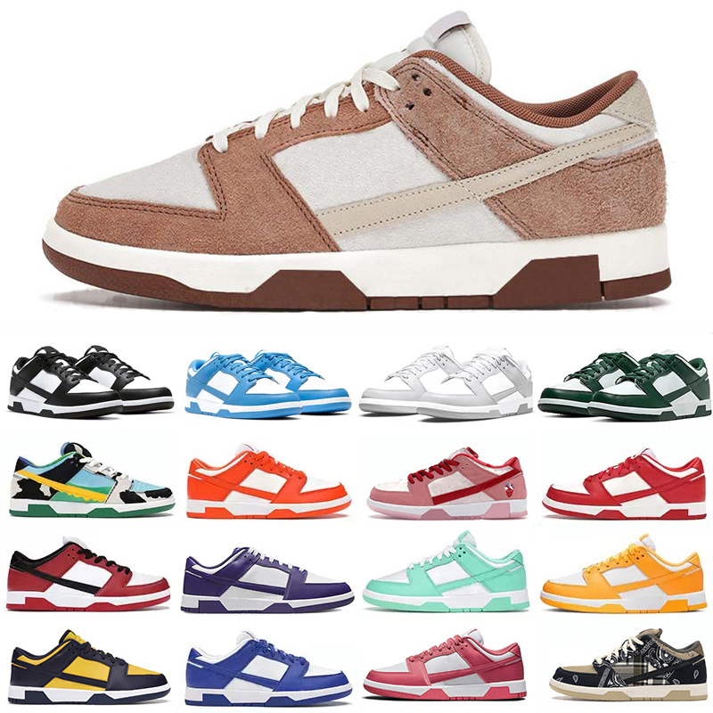

Medium Curry Running Shoes Panda Low Grey Fog UNC Chunky Dunky University Red Varsity Green Valentines Day Michigan Chicago Trainer Sneakers for Men and Women, Customize