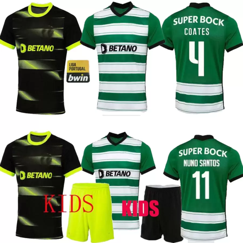 

22 23 Sporting CP Lisbon soccer jerseys Pedro G. Jovane Nuno Santos Vietto ACUNA COATES 2022 2023 Lisbon Special home away football shirt men kids kit maillots de foot, 22-23 home kids