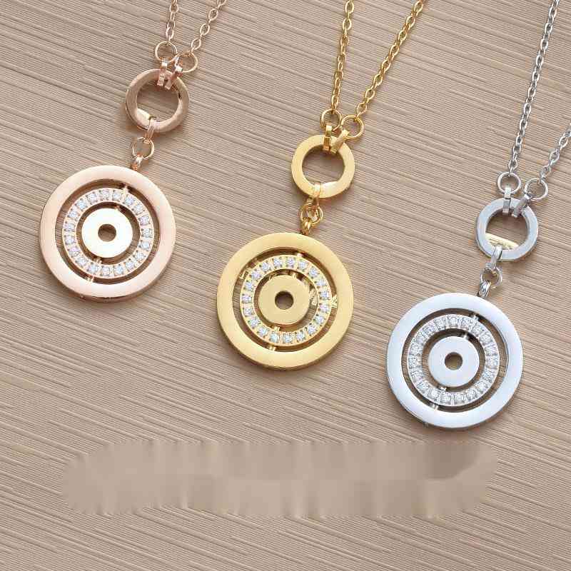 

Designer Jewelry Bvlg Chain necklace Women Rose Gold Diamond Accessories High Quality Pendant Necklaces Fashion Valentine's Day Gift