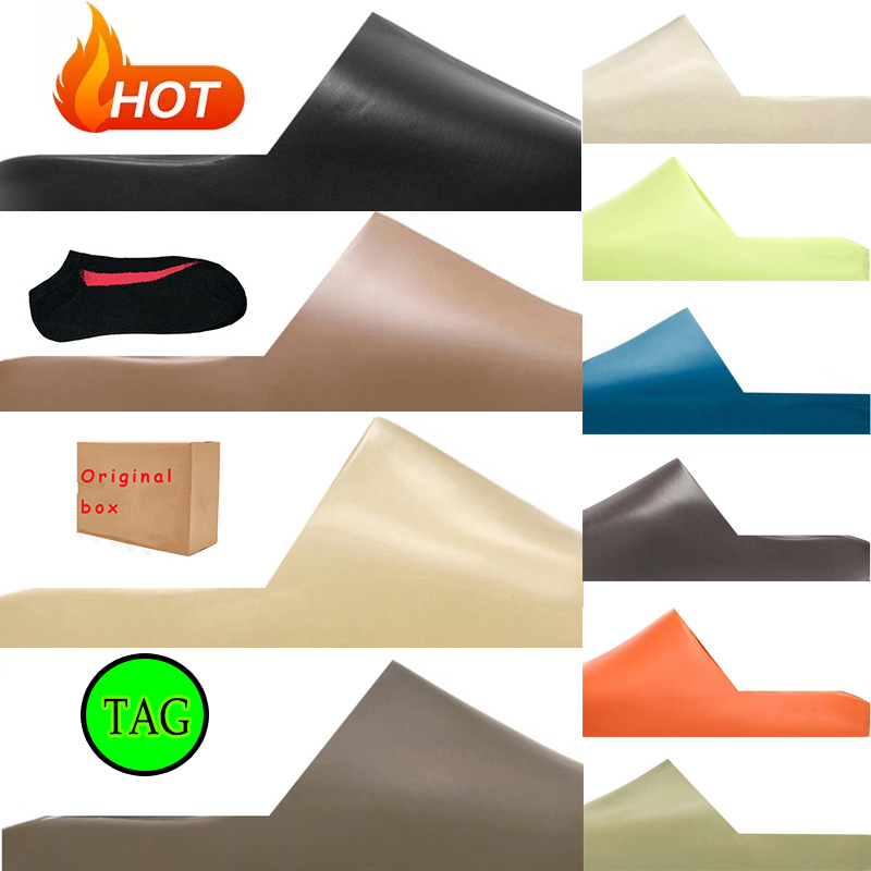 

with box sandal Designer Slippers Men Woman slider Vermillion Mineral Blue Onyx Pure Sandals Slide Slipper Foam Ochre RUNNR Bone 36-47, Rnnr mist